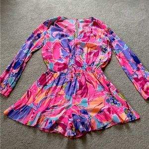 Lilly Pulitzer Fanning Romper Size XS EUC
